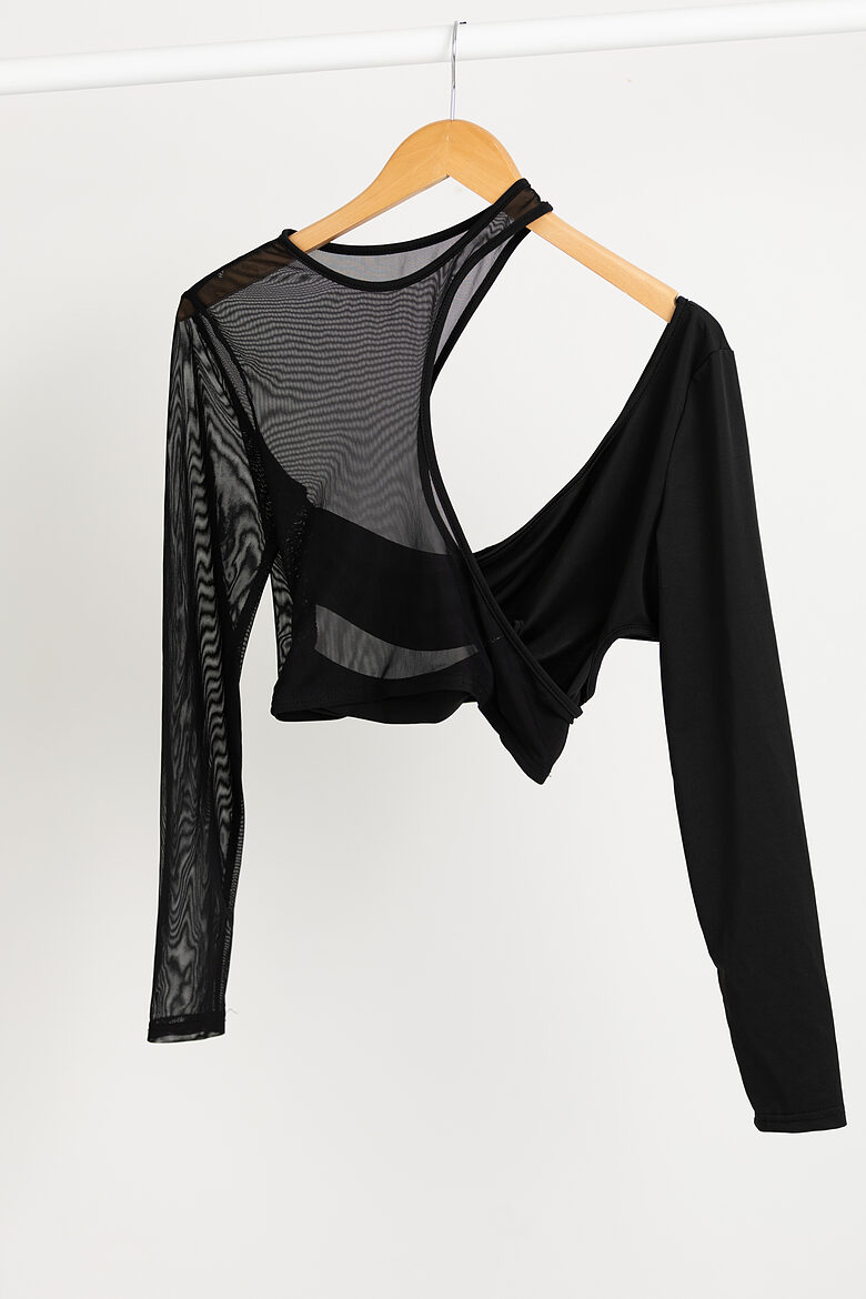 Shein melns asimetrisks tīkla (mesh) topiņš